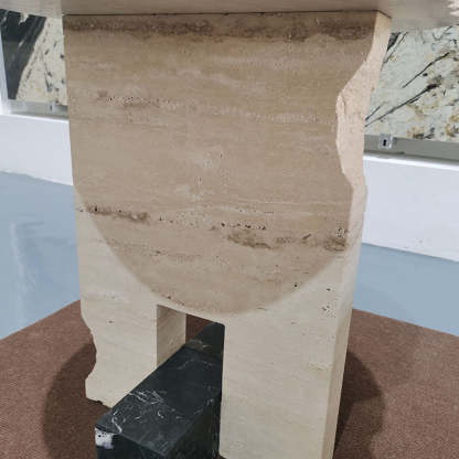 Chinese Long Marble Stone End Table