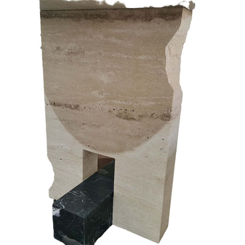 Chinese Long Marble Stone End Table