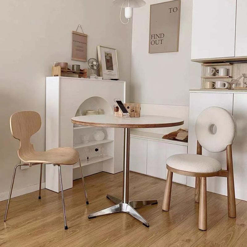 Chinese Cross-Support Solid Wood 1-Tier End Table