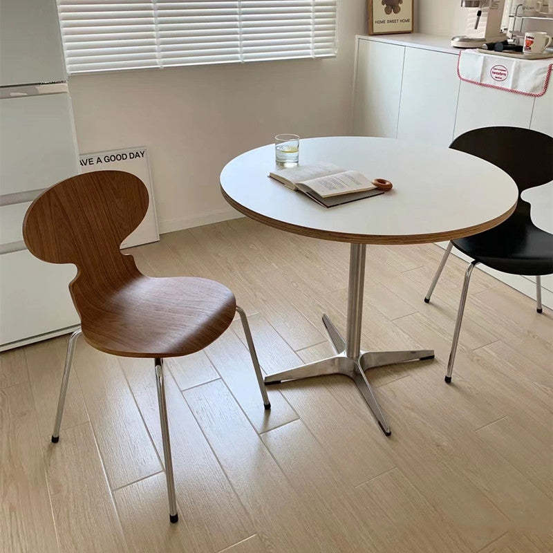 Chinese Cross-Support Solid Wood 1-Tier End Table