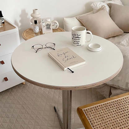 Chinese Cross-Support Solid Wood 1-Tier End Table