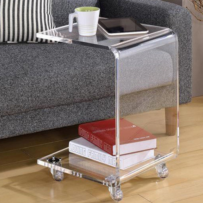 Scandinavian Removable Acrylic End Table 2-Tier