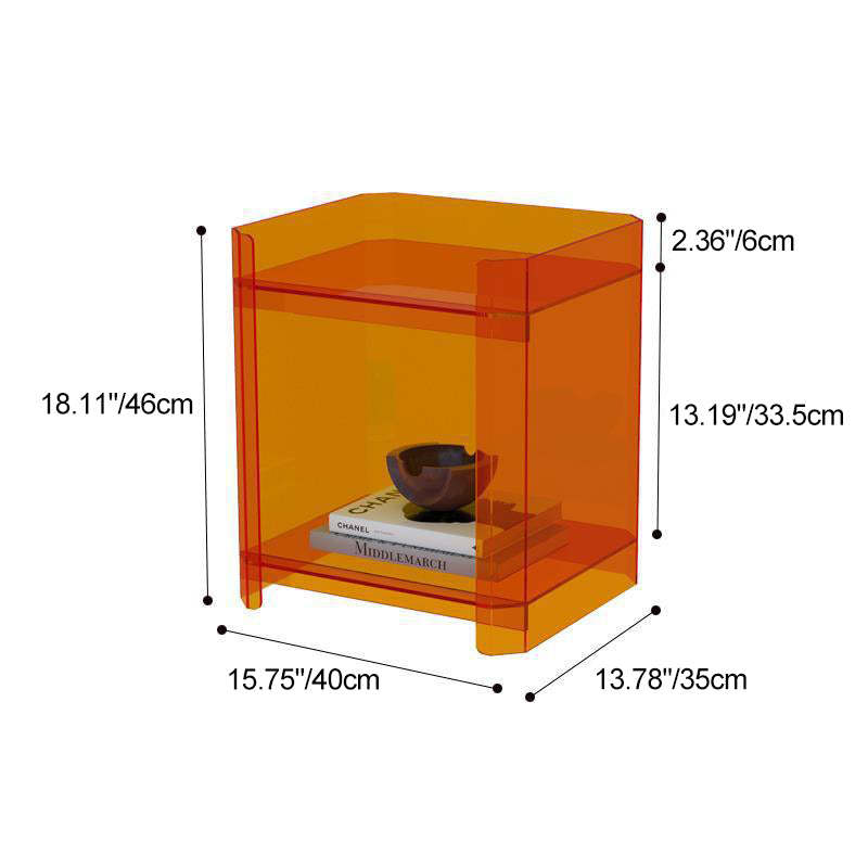 Layered Acrylic Nightstand 2/3/4/5-Tier — 5
