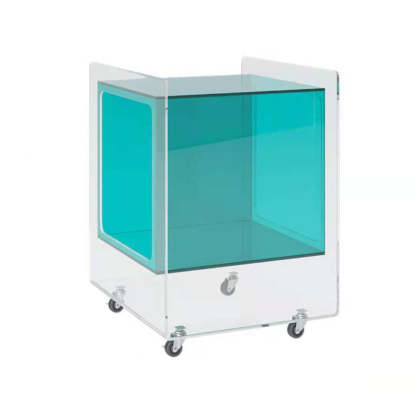 Minimalist Removable Glass Acrylic End Table
