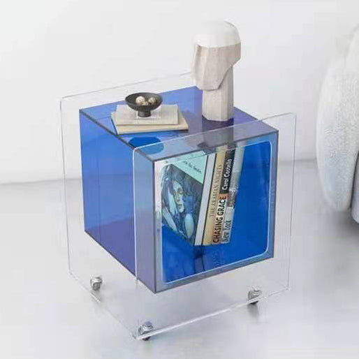 Minimalist Removable Glass Acrylic End Table