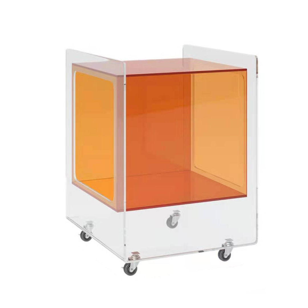 Minimalist Removable Glass Acrylic End Table