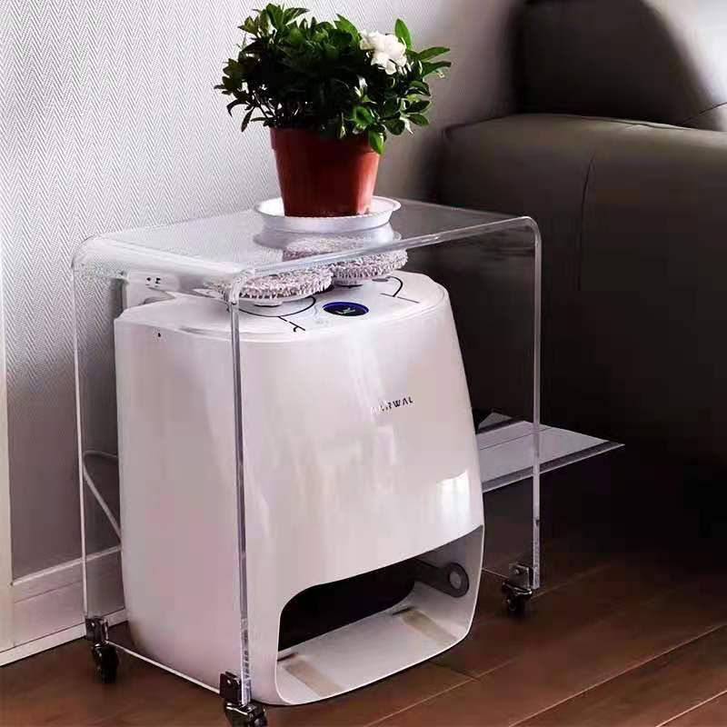 Minimalist end removable wood acrylic metal wood end & side tables