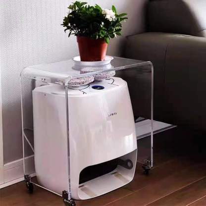 Modern Removable Acrylic End Table 1-Tier