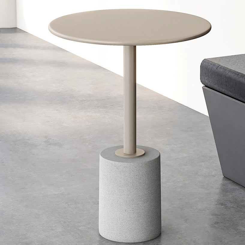 Modern Cylinder Metal Diamond End Table