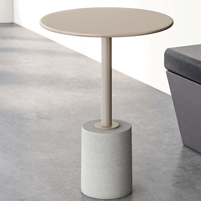 Modern Cylinder Metal Diamond End Table