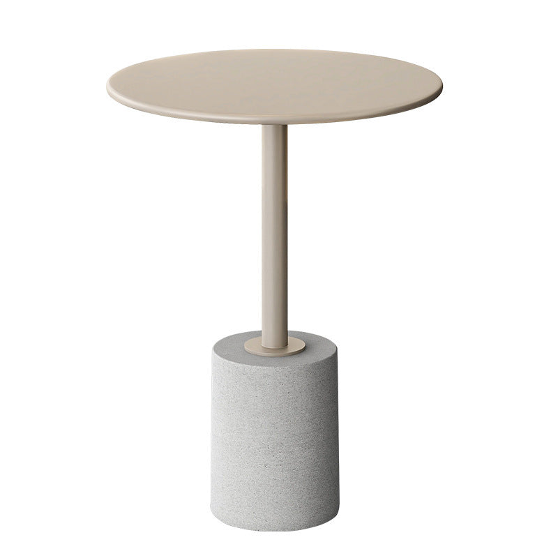 Modern Cylinder Metal Diamond End Table