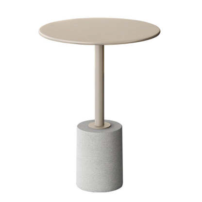 Modern Cylinder Metal Diamond End Table