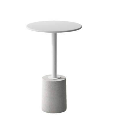 Modern Cylinder Metal Diamond End Table