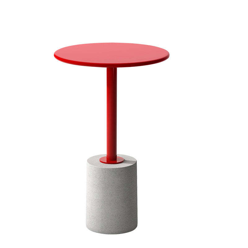Modern Cylinder Metal Diamond End Table