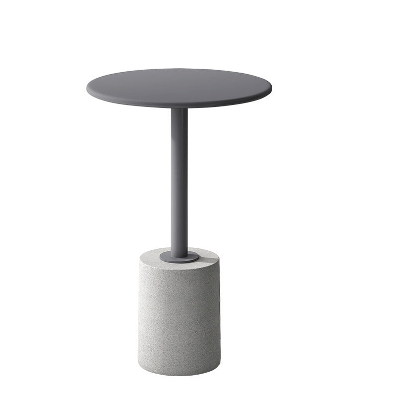 Modern Cylinder Metal Diamond End Table