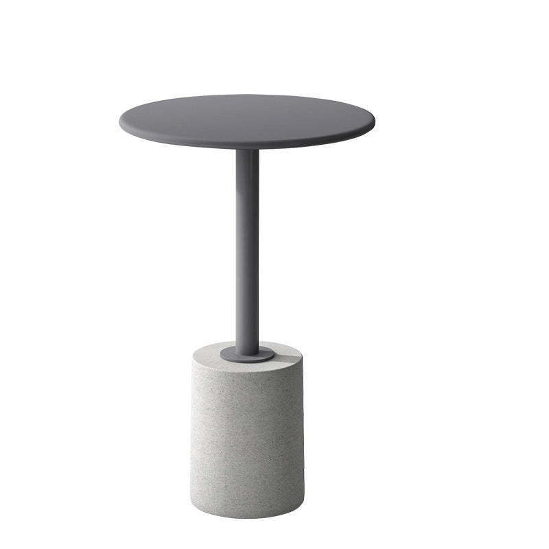 Modern Cylinder Metal Diamond End Table