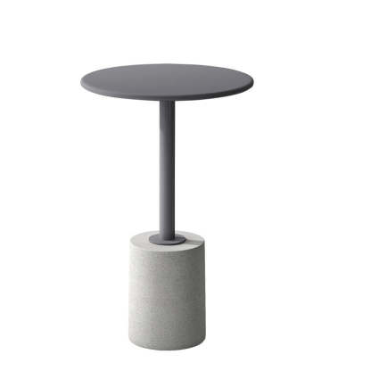 Modern Cylinder Metal Diamond End Table