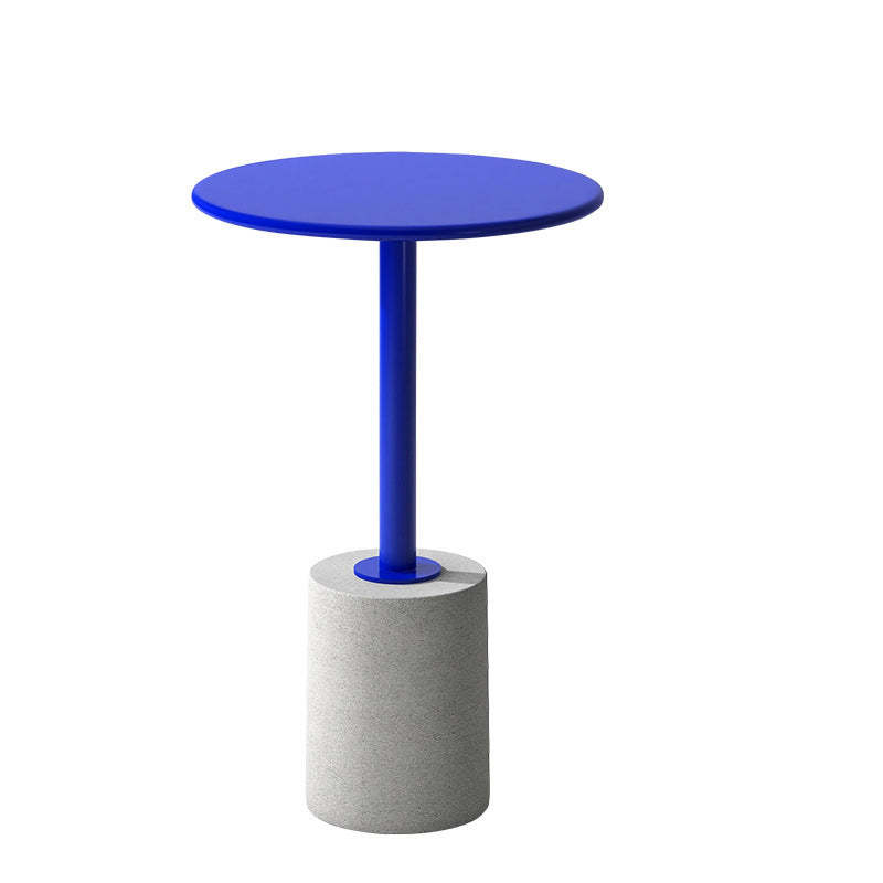 Modern Cylinder Metal Diamond End Table