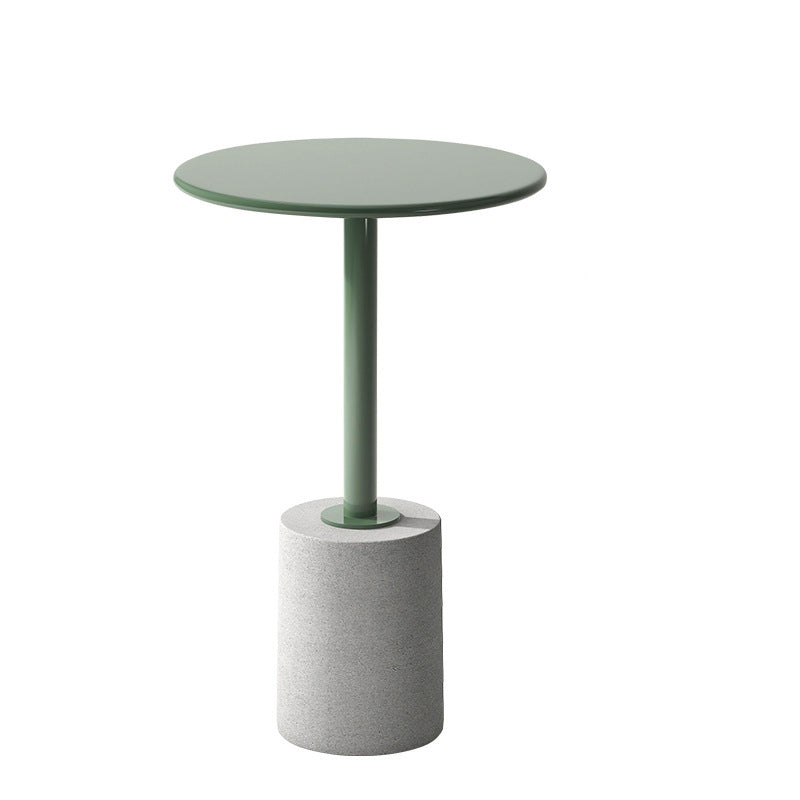 Modern Cylinder Metal Diamond End Table