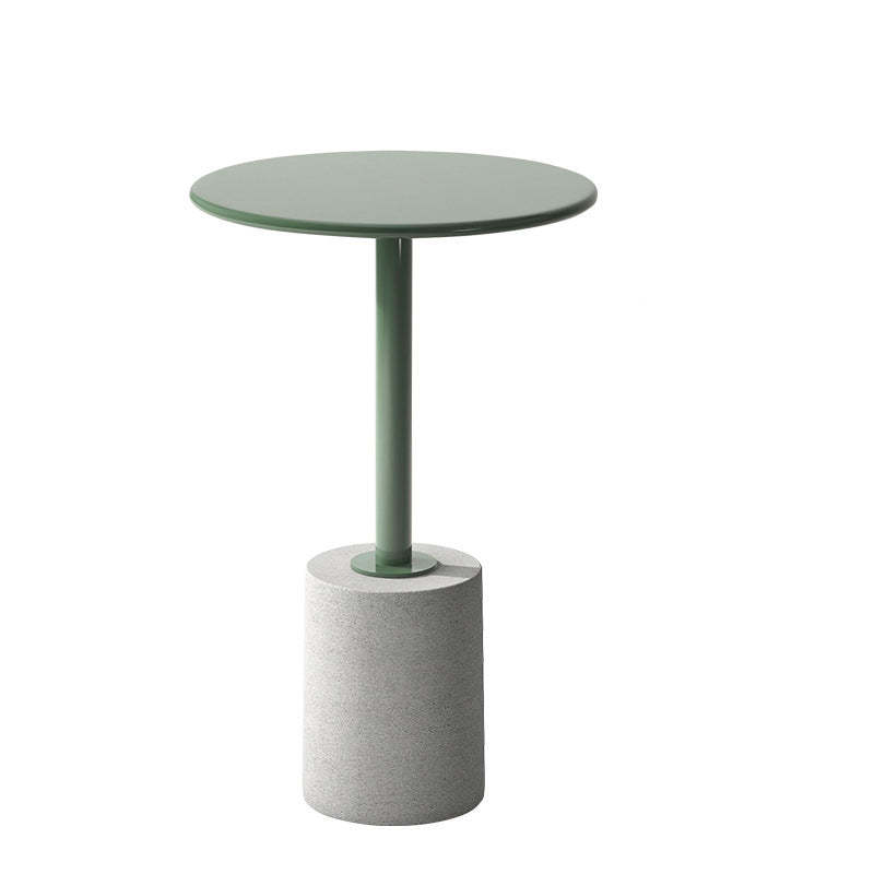 Lighom minimalist cylinder end gray end & side tables
