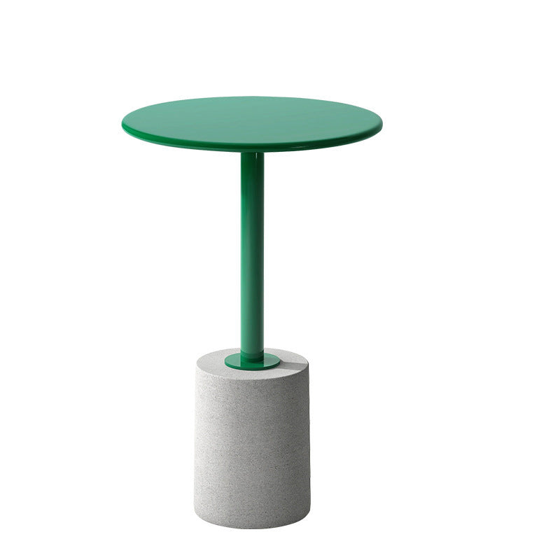 Modern Cylinder Metal Diamond End Table