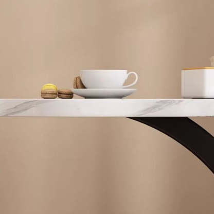 Nordic Flower C-Shaped Carbon Steel End Table