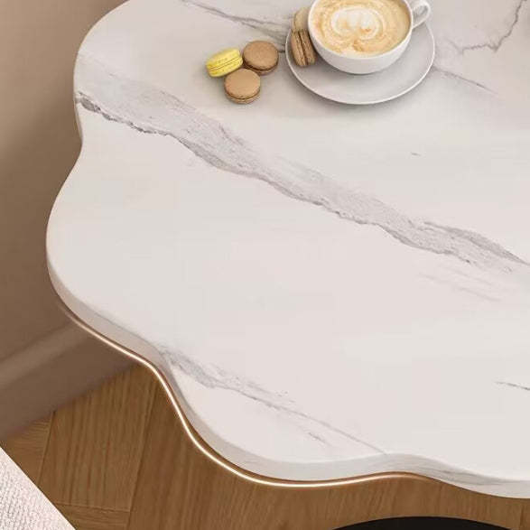 Nordic Flower C-Shaped Carbon Steel End Table