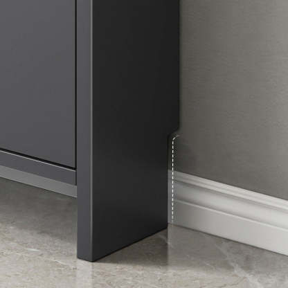 Modern Minimalist Rectangular MDF Metal Shoe Storage 2/3 Drawer Tipping Bucket For Entryways