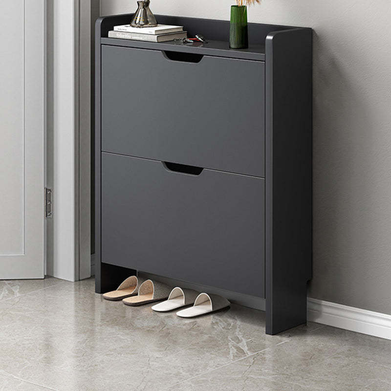 Modern Minimalist Rectangular MDF Metal Shoe Storage 2/3 Drawer Tippin