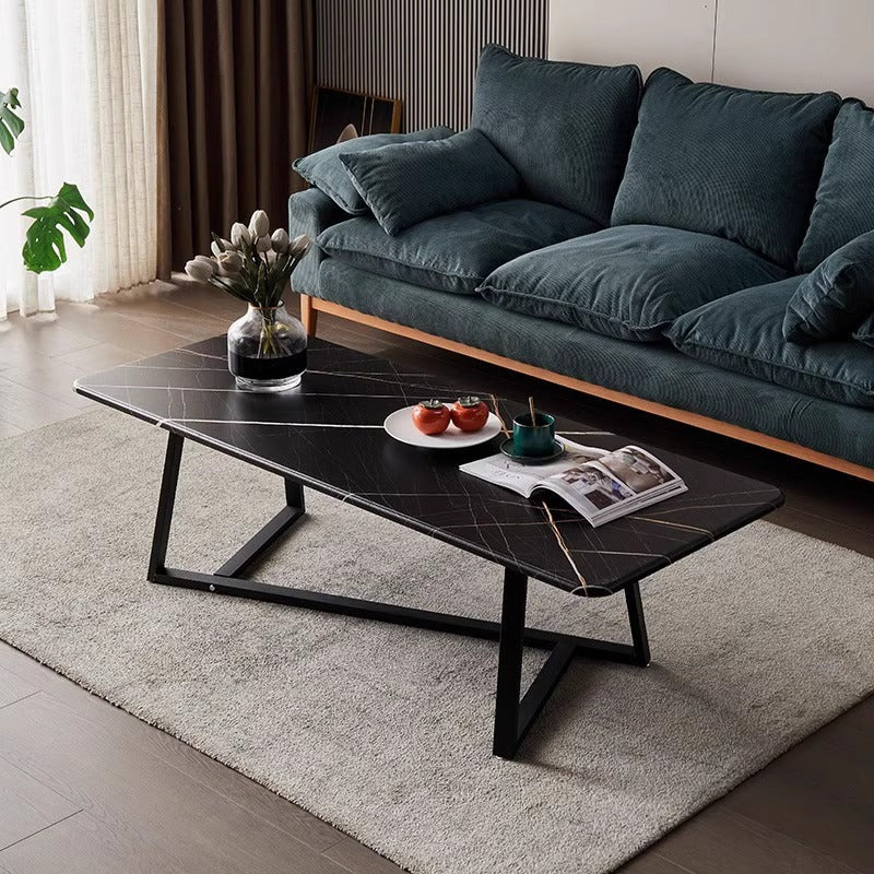 Minimalist Steel Coffee Table — Black