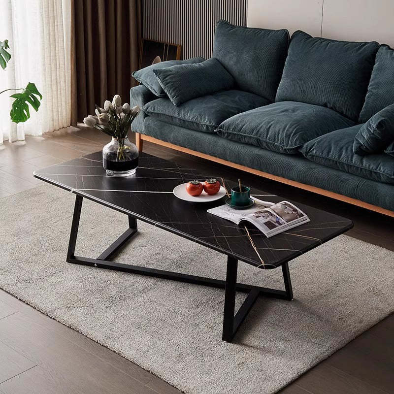 Minimalist Steel Coffee Table — Black