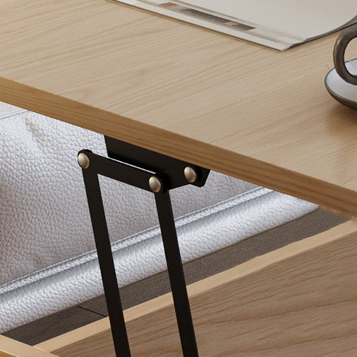 Nordic Wood Alloy Liftable End Table