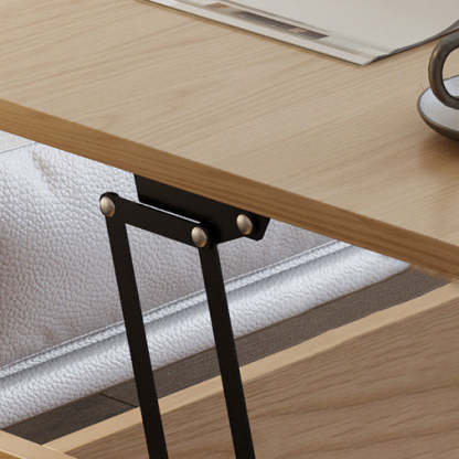 Nordic Wood Alloy Liftable End Table