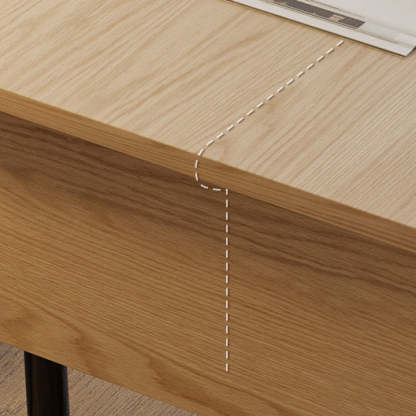 Nordic Wood Alloy Liftable End Table — Liftable / Green
