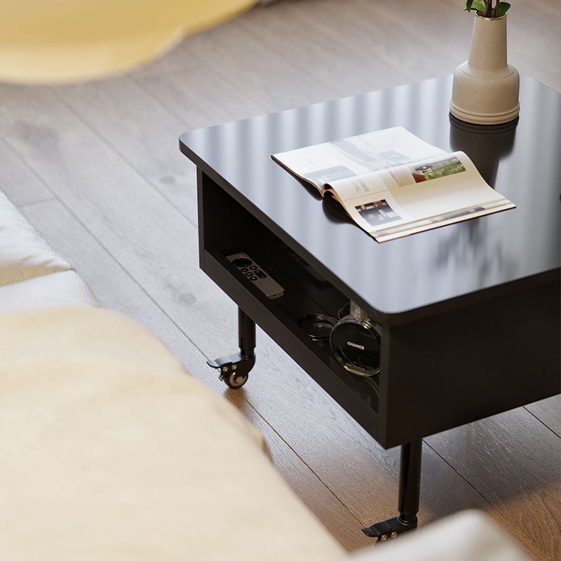 Nordic Wood Alloy Liftable End Table — Liftable / Wood Color