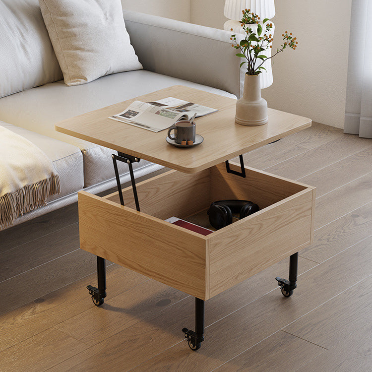 Nordic Wood Alloy Liftable End Table