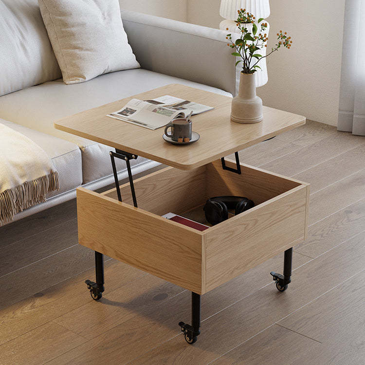 Nordic Wood Alloy Liftable End Table
