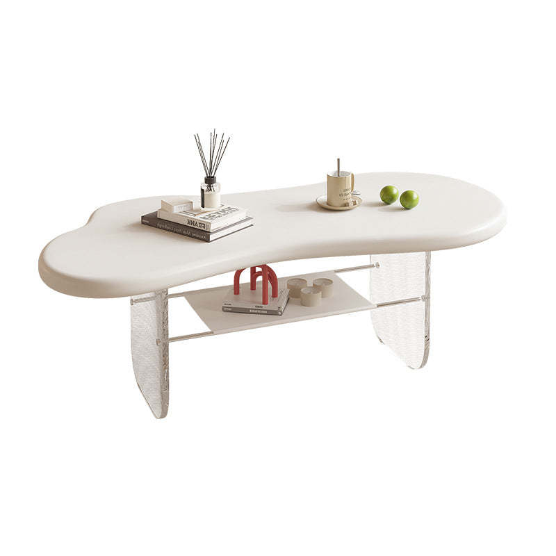 Minimalist Cloud Acrylic Leather Coffee Table