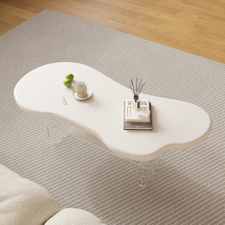 Minimalist Cloud Acrylic Leather Coffee Table