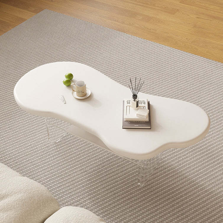 Minimalist Cloud Acrylic Leather Coffee Table