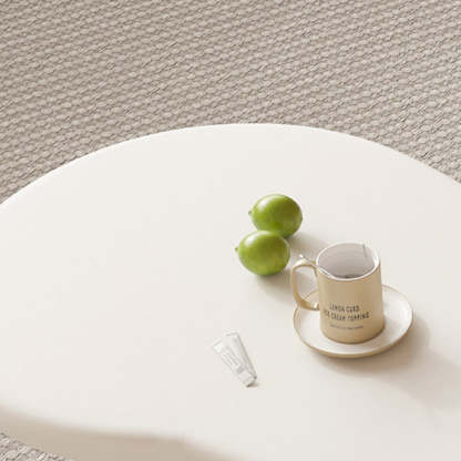 Minimalist Cloud Acrylic Leather Coffee Table