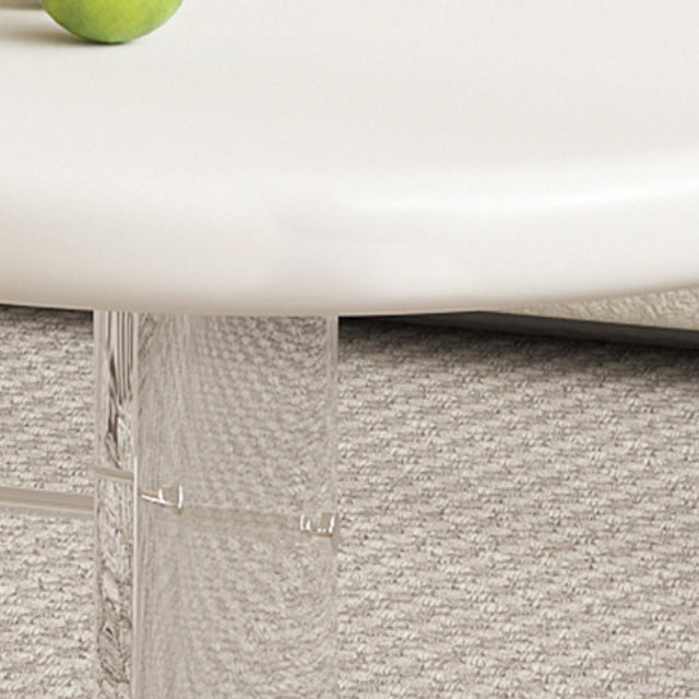 Minimalist Cloud Acrylic Leather Coffee Table