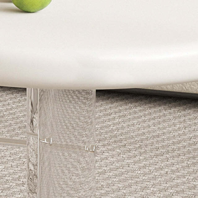 Minimalist Cloud Acrylic Leather Coffee Table
