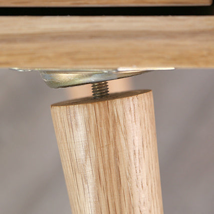 Minimalist Solid Wood 2-Drawer Nightstand