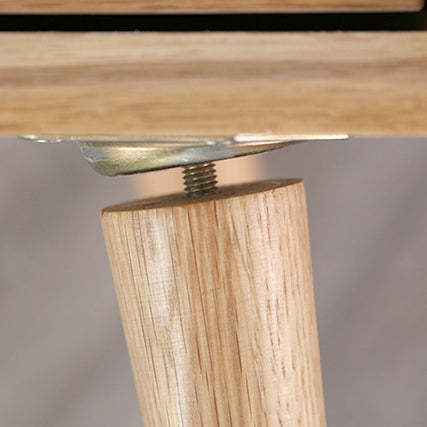 Minimalist Solid Wood 2-Drawer Nightstand