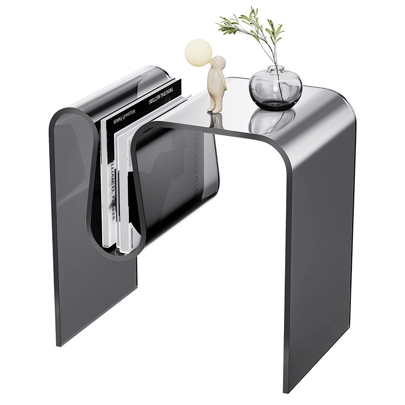 Minimalist M-Shaped Acrylic End Table