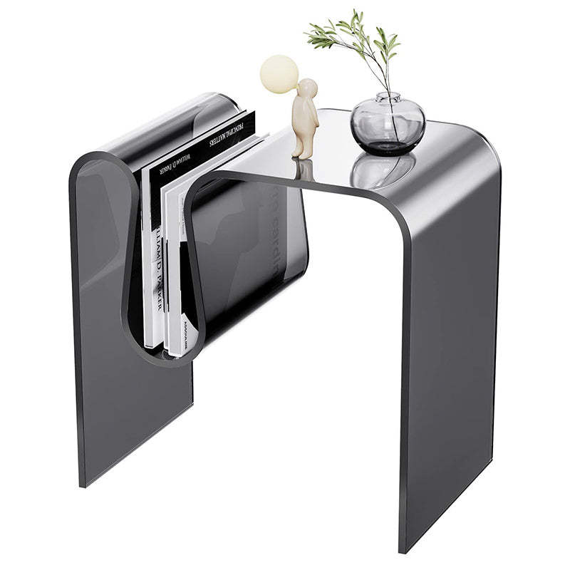Minimalist M-Shaped Acrylic End Table