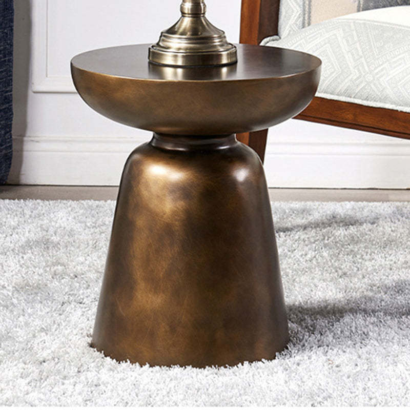 Scandinavian Round Stackable End Table — Red