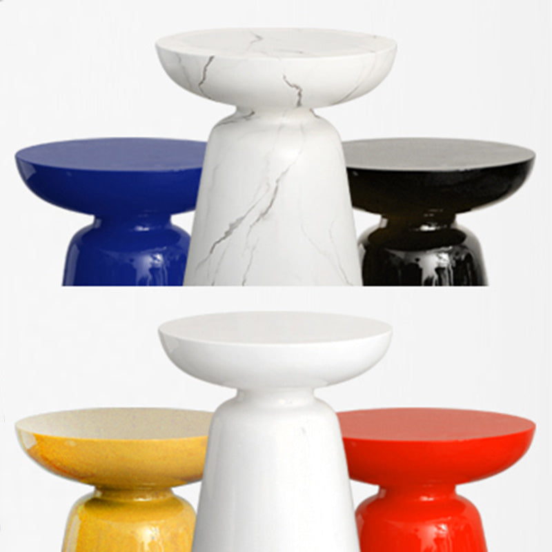 Scandinavian Round Stackable End Table — Bronze Color