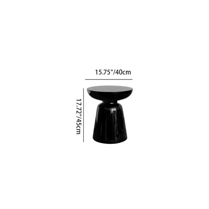 Scandinavian Round Stackable End Table — Azure Blue